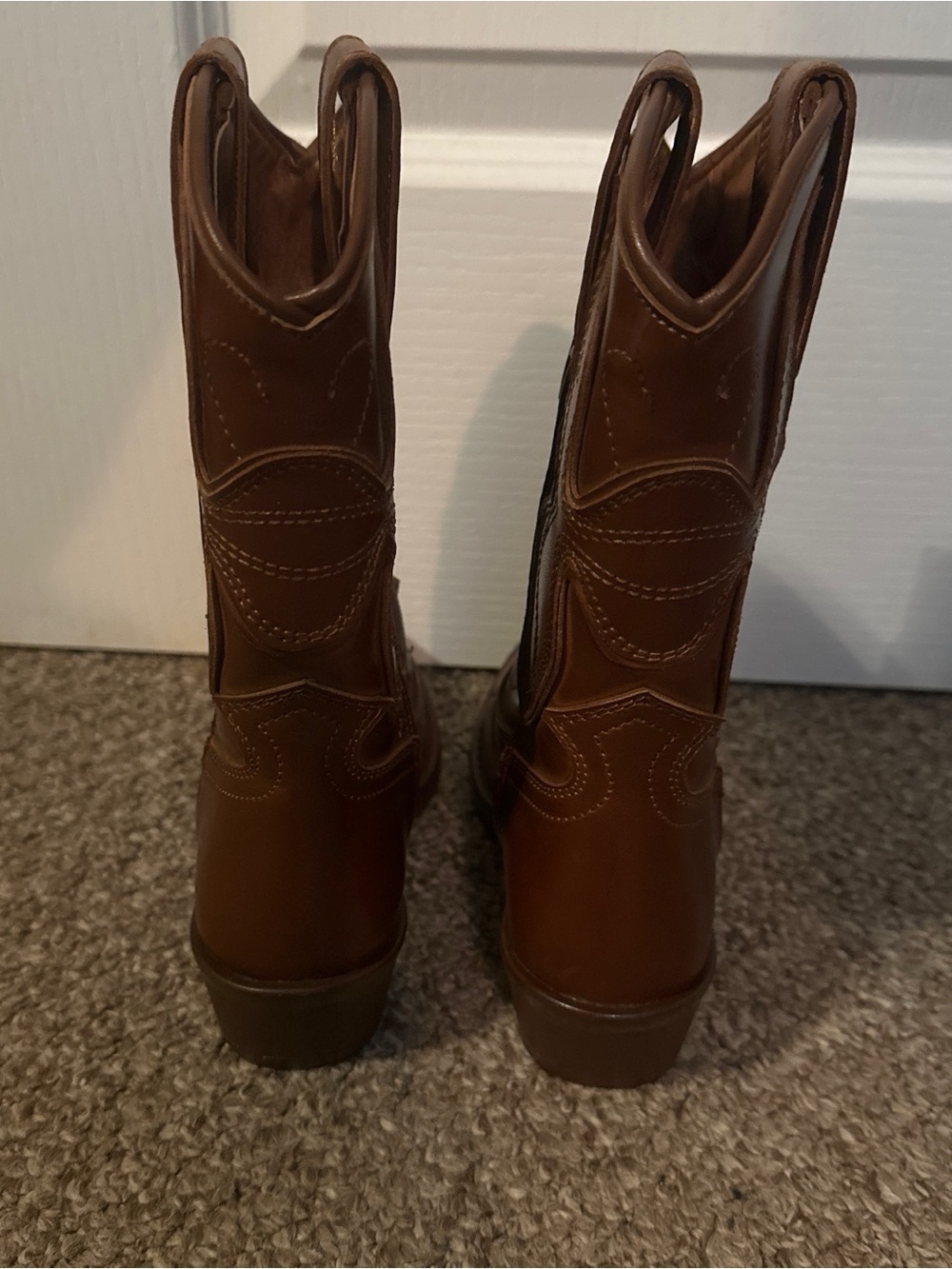 Steve Madden Brown Western Ankle Boots - Picture 3 of 4